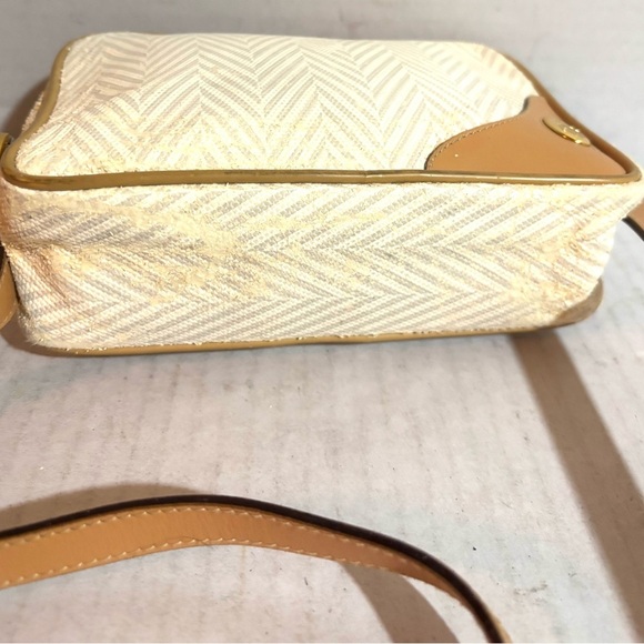 Mark cross beige canvas crossbody handbag - Picture 6 of 10